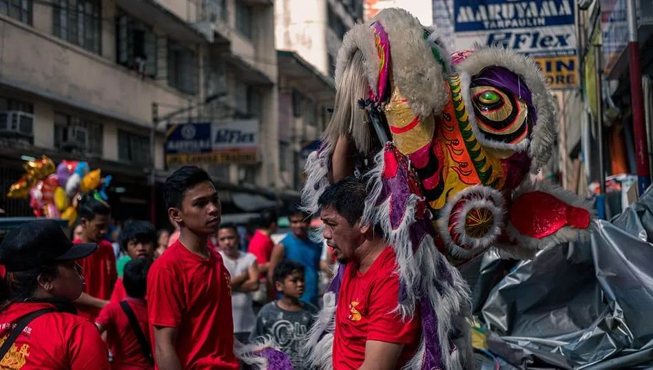 Bidondo festa del nuovo anno Manila