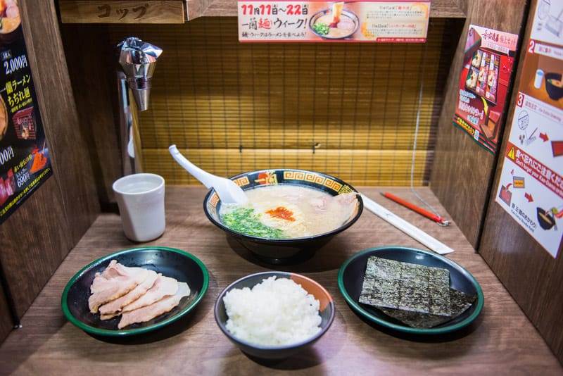 Ichiran Ramen resturant at Dotonbori Osaka Japan