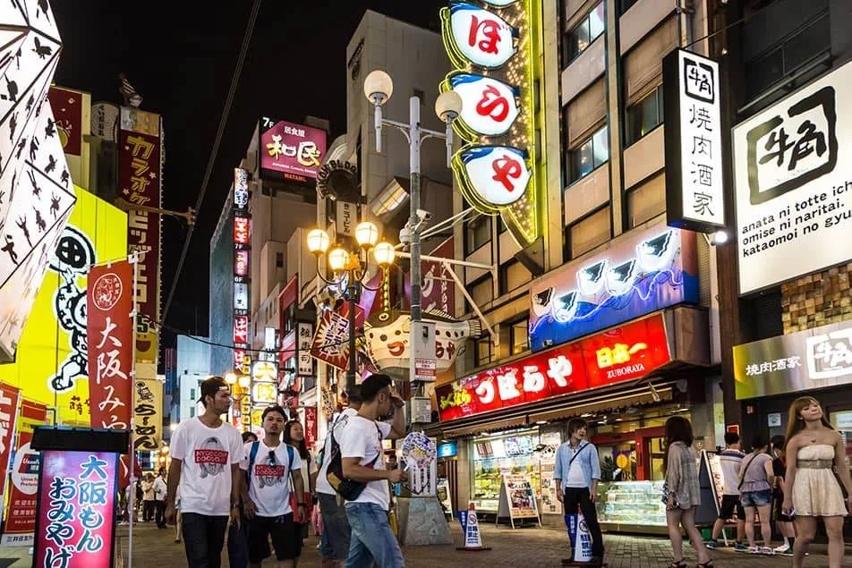 Dotonbori street Osaka, Giappone