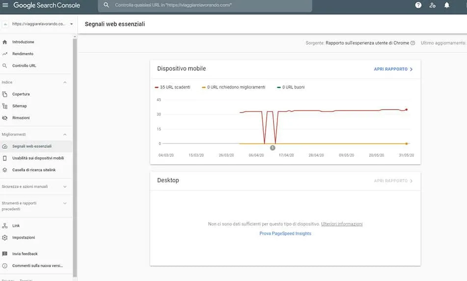 Segnali Web Essenziali Sito 1