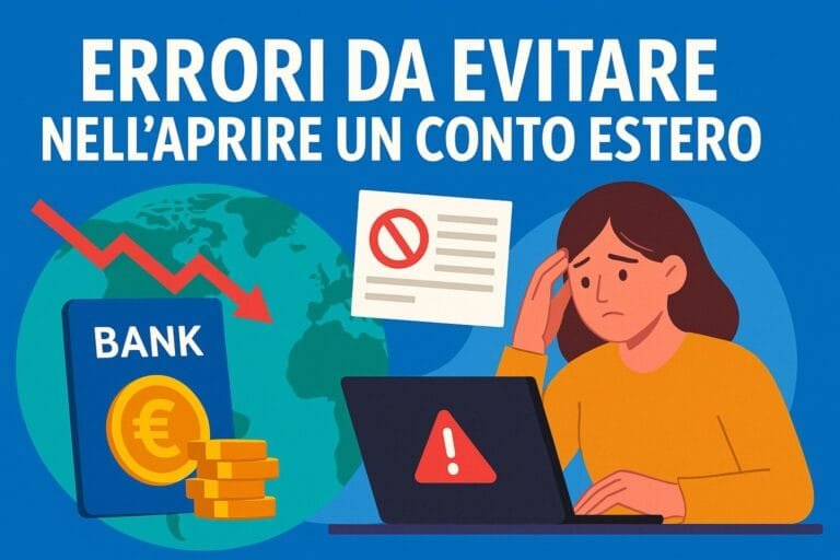 10 Errori Fatali da Evitare Quando Apri un Conto Estero Online