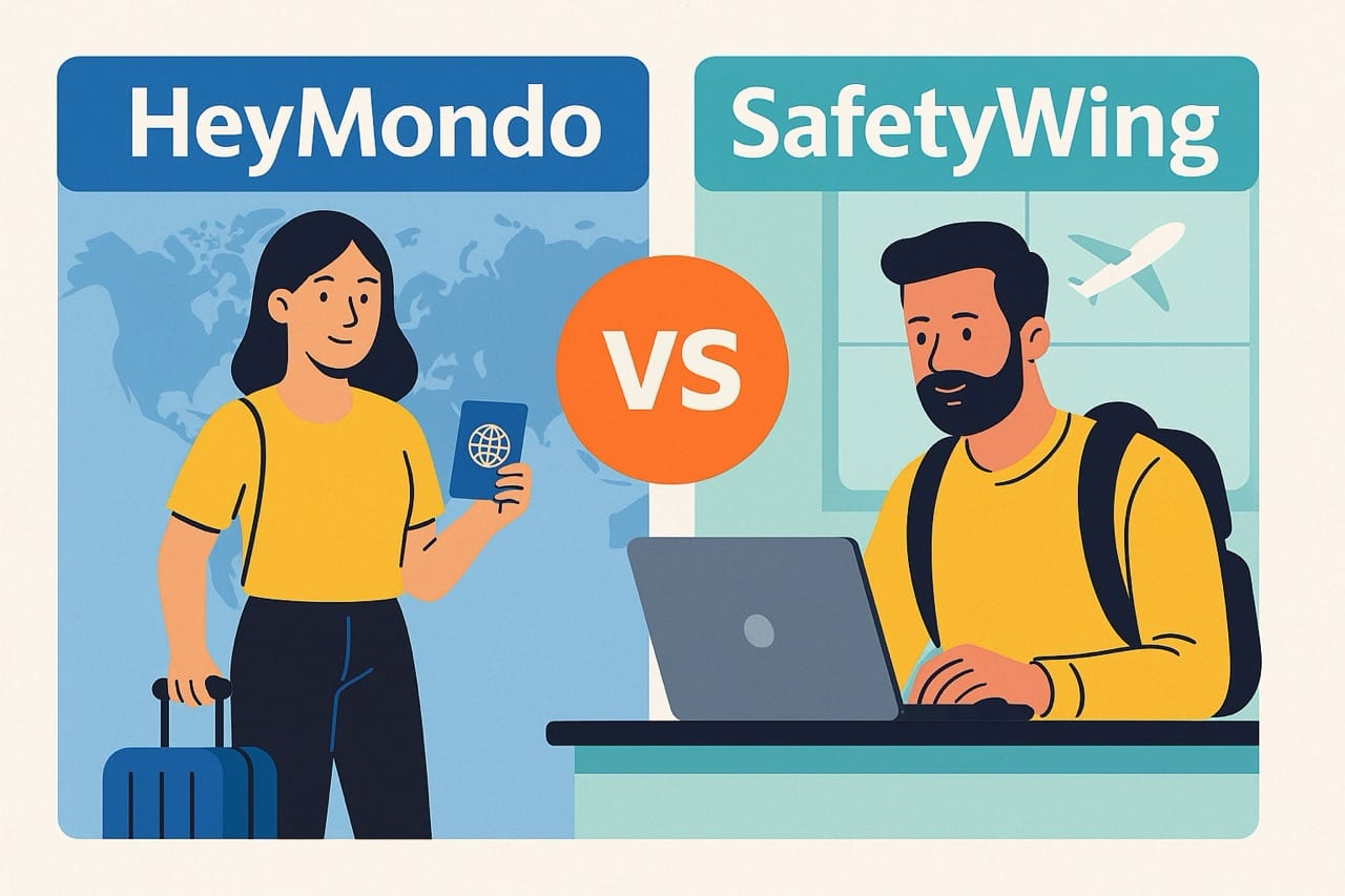 HeyMondo vs SafetyWing: Qual è la Migliore Assicurazione per Nomadi Digitali nel 2025?